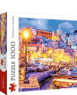 Hračky puzzle TREFL - Puzzle 1000 - Ostrov Procida v noci, Itálie