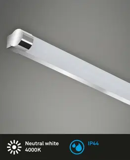 LED nástěnná svítidla BRILONER LED nástěnné svítidlo 59,2 cm 10W 1200lm chrom IP44 BRI 2051-118