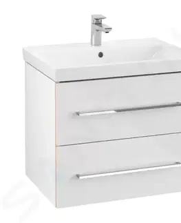 Koupelnový nábytek VILLEROY & BOCH Avento Umyvadlová skříňka, 630x514x452 mm, 2 zásuvky, Crystal White A89000B4