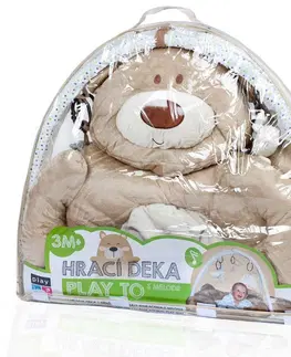 Kolotoče, hrazdičky a hrací deky PlayTo hrací deka s melodií medvídek Hnědá