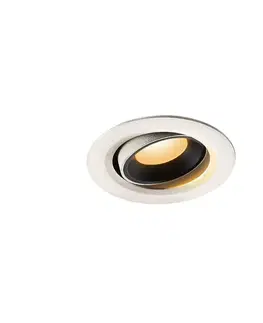 LED podhledová svítidla SLV BIG WHITE NUMINOS MOVE XS zápustné stropní svítidlo bílé/černé 2700 K 55° 1005568