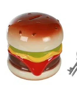 Doplňky pro děti Keramická pokladnička Hamburger