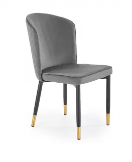 Židle HALMAR Designová židle Tiera šedá
