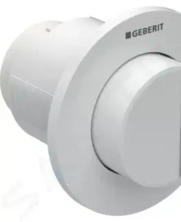 Záchody GEBERIT Splachovací systémy Oddálené ovládání typ 01, pneumatické, pro 2 množství splachování, vyvýšené, alpská bílá 116.044.11.1