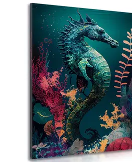 Obrazy podmořský svět Obraz surrealistický mořský koník