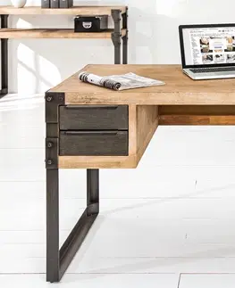 Psací stoly LuxD Designový psací stůl Unity 135 cm