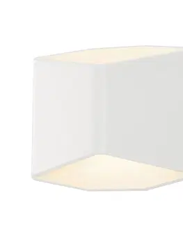 LED nástěnná svítidla SLV BIG WHITE CARISO WL-2, nástěnné svítidlo, LED, 3000K, bílé, 11 W 151711