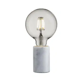 Lampy na noční stolek NORDLUX stolní lampa Siv 1x60W E27 bílá 45875001