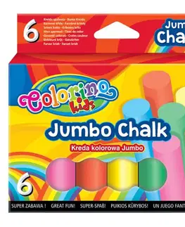 Hračky PATIO - Colorino chodníkové křídy Jumbo 6 barev