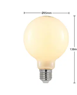 Stmívatelné LED žárovky Arcchio LED žárovka E27 4W 2 700K G95 globe dim opál 2ks