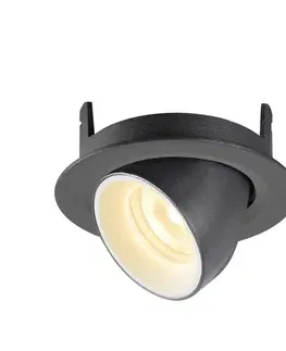 LED podhledová svítidla SLV BIG WHITE NUMINOS GIMBLE XS zápustné stropní svítidlo černé/bílé 3000 K 40° 1005835