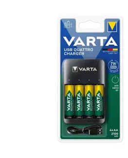 Baterie primární VARTA Varta 57652101451 - Nabíječka baterií 4xAA/AAA 2100mAh 5V 