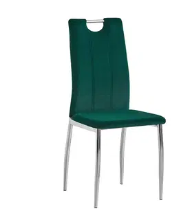 Židle Jídelní židle OLIVA NEW Tempo Kondela Tmavě zelená
