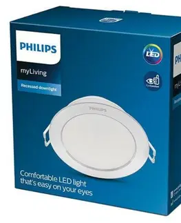 Bodovky do podhledu na 230V LED Zapuštěné bodové svítidlo Philips DIAMOND CUT DL251 8718699775155 5W 450lm 4000K IP20 10,5cm bílé