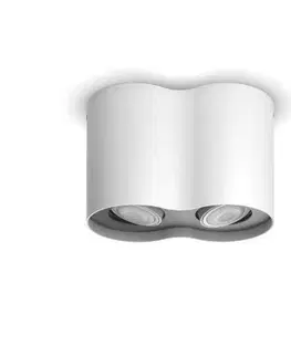 LED bodová svítidla PHILIPS HUE Hue White Ambiance Stropní bodové svítidlo Philips Pillar BT 8719514338463 LED GU10 2x5W 2x350lm 2200-6500K 230V, bílé s dálkovým ovladačem a Bluetooth