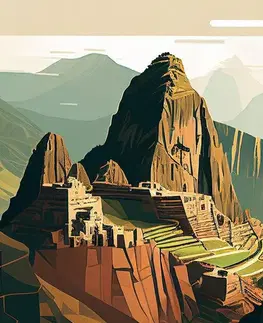 Obrazy hory Obraz skvostné Machu Picchu