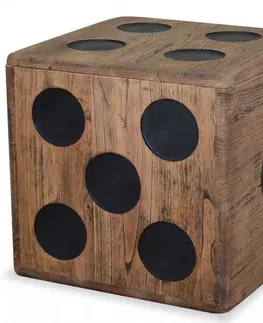 Úložné boxy Úložný box dřevo Dekorhome