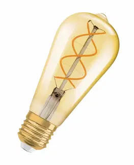 LED žárovky OSRAM Vintage 1906 LED ST64 dim CL Edison FIL GOLD 25 dim 4W/820 E27