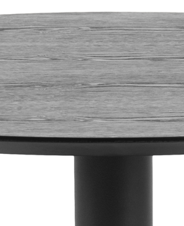Barové stolky Dkton Kulatý barový stůl Neesha 80 cm černý