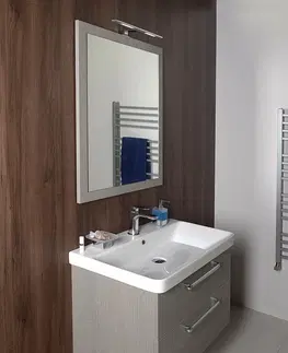 Koupelnový nábytek SAPHO THEIA umyvadlová skříňka 75,6x50x43,5cm, 2xzásuvka, dub stříbrný
