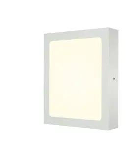 Klasická stropní svítidla SLV BIG WHITE SENSER 24 CW vnitřní LED nástěnné a stropní přisazené svítidlo hranaté bílé, 4000 K 1004705