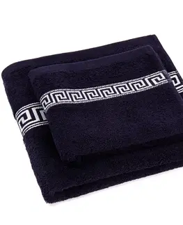 Ručníky Profod Sada ručníku a osušky Greek tmavě modrá, 50 x 90 cm, 70 x 130 cm