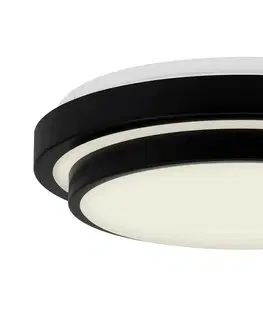LED stropní svítidla BRILONER LED stropní svítidlo, pr. 33,8 cm, 18 W, černá BRI 3459-015