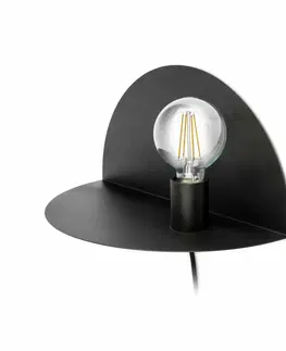 Moderní nástěnná svítidla FARO NIT Right nástěnná lampa, černá