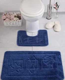 Koupelnové předložky L'essentiel Koupelnová sada koberečků SEA modrá