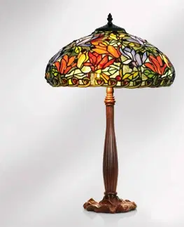 Stolní lampy Artistar Stolní lampa Elaine v Tiffany stylu, výška 64 cm