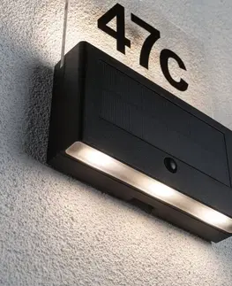 Solární lampy na zeď Paulmann Paulmann Neda solární LED číslo domu senzor