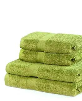 Ručníky Sada světle zelených ručníků DecoKing Niki, velikost 2*70x140+2*50x100
