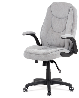 Kancelářské židle Kancelářská židle TRAVALDO, šedá látka