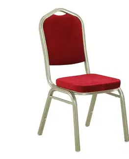 Židle Stohovatelná židle ZINA 2 NEW Tempo Kondela Bordó
