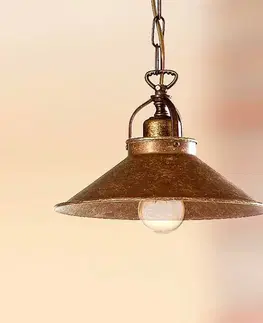Závěsná světla Ceramiche Rustikální závěsné světlo BRUNO 25 cm