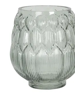 Dekorativní vázy Transparentní skleněná váza Rodo - Ø 14*16 cm Clayre & Eef 6GL2916