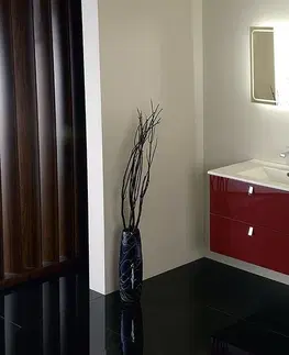 Koupelnový nábytek SAPHO MITRA umyvadlová skříňka s umyvadlem, 3 zásuvky, 150x70x46 cm, bordó 2XMT0831601-150