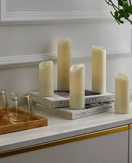 Vánoční vnitřní dekorace Lindby Lindby Candora LED svíčka 5 ks dálkové ovládání