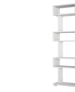 Regály a poličky Sofahouse Designový regál Darrin 165 cm bílý
