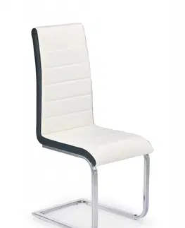 Židle HALMAR Jídelní židle Dino bílo-černá