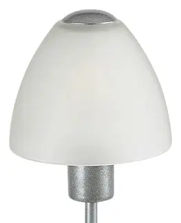 Lampy na noční stolek Rabalux stolní lampa Lydia E14 1x MAX 40W stříbrná DIM 2295
