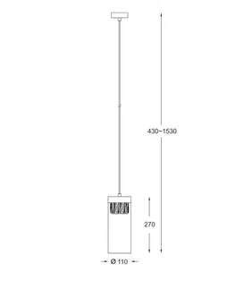 Moderní závěsná svítidla ZUMALINE Závěsné svítidlo GEM P0389-01D-F7AC
