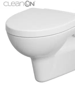 WC sedátka DEANTE Podomítkový rám, pro závěsné WC mísy bez tlačítka + WC CERSANIT CLEANON PARVA + SEDÁTKO CST_WC01 X PA1