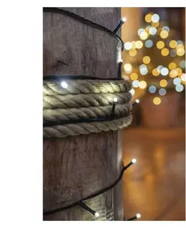 LED řetězy EMOS Standard LED spojovací vánoční řetěz, 10 m, venkovní i vnitřní, studená bílá D1AC03