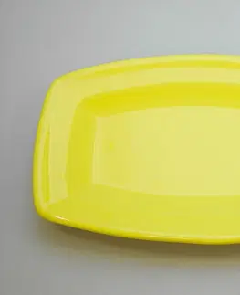 Podnosy a tácy PROHOME - Mísa oválná 25cm žlutá