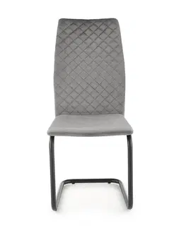 Židle HALMAR Jídelní židle K444 šedá
