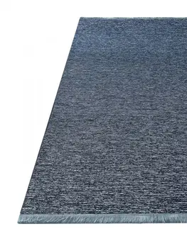 Moderní koberce Kvalitní modrý koberec do obývacího pokoje Šířka: 80 cm | Délka: 150 cm