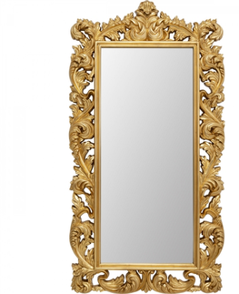 Nástěnná zrcadla KARE Design Nástěnné zrcadlo Baroque Valentina - zlatá, 100x190cm