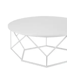 Konferenční stoly HowHomely Konferenční stolek DIAMOND 41,5x90 cm bílá 