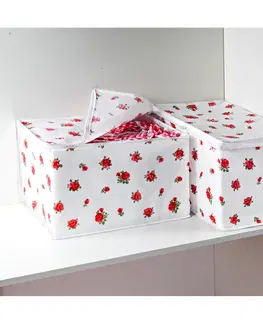 Nábytek a vybavení domácnosti 2 úložné boxy "Růže"